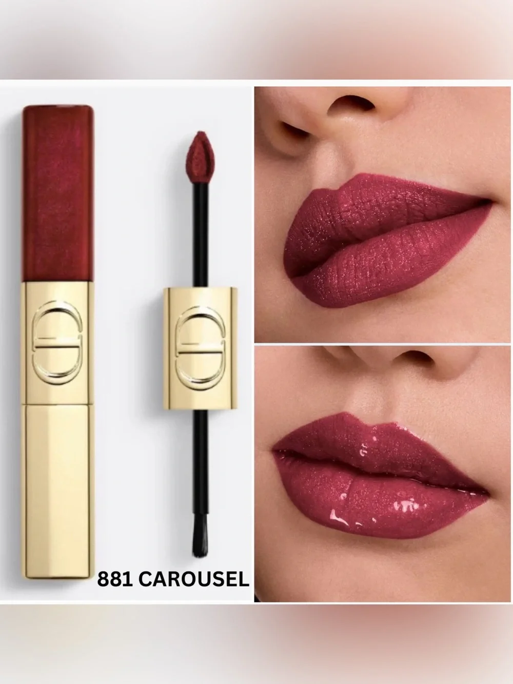 Dior - Rouge Dior Sequin Liquid Duo  Holiday Limited Edition 881 Carousel